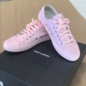 PINK SAINT LAURENT SHOES